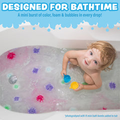 Tub Works Lil' Bursts Gumdrop colors closeup show vibrant color mixing.