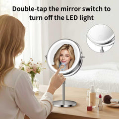 Tubbede makeup mirror three color modes support day-to-night makeup with accuracy.