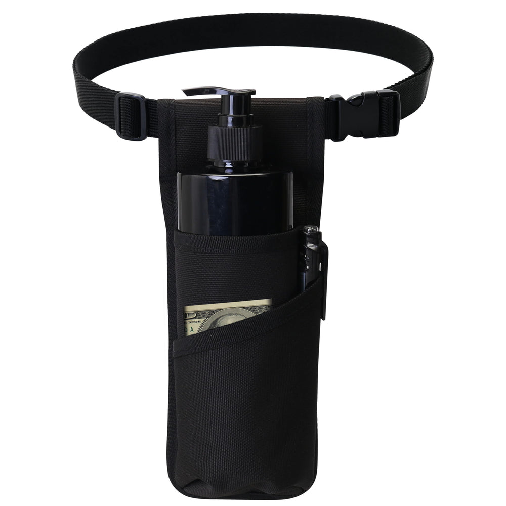 Tuhaoge massage bottle bag front pocket for easy bottle access during sessions
