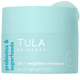TULA 24-7 Weightless Moisture gel-cream jar for day and night hydration.