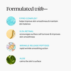 TULA A+ Renewal serum applied to face and neck for nightly renewal