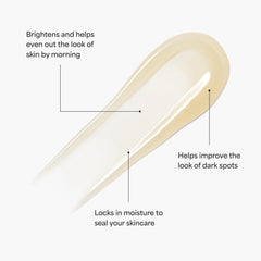 TULA Bedtime whipped oil texture highlights luxurious, skin-protecting overnight cocoon.