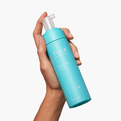 TULA Keep It Clear Foam Cleanser close-up highlighting salicylic acid