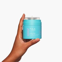 TULA peptides vitamin C hydration application image highlights brightening and skin support
