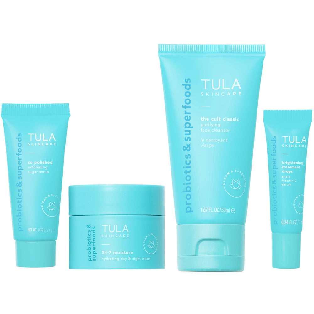 TULA Purifying Cleanser bottle for refreshing cleanse and balanced skin.