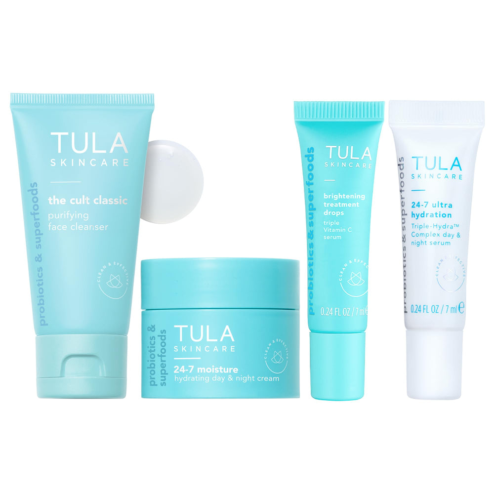 TULA Purifying Cleanser mini bottle for travel cleansing