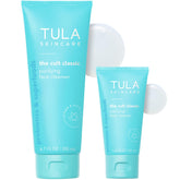 TULA Purifying Face Cleanser full-size bottle with gentle cleansing and hydrating lather