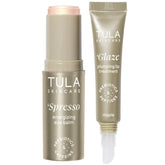TULA Spresso Eye Balm tube close-up for instant under-eye wakeup and glow.