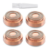 Tuokiy Gen 2 replacement heads 4-pack shown close-up for easy facial hair removal.