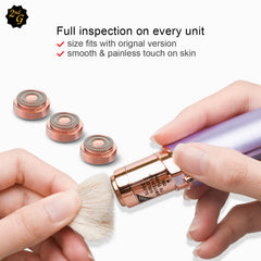 tuokiy replacement heads six-pack with cleaning brush convenient maintenance