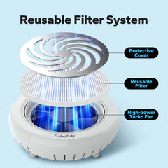 TurboTidy Nail Dust Collector adjustable-suction-knob enabling precise control during filing and shaping