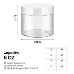 Tuzazo label set on each 6oz container for easy product labeling.