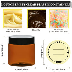 TUZAZO amber 2 oz labels in pack for easy content identification.