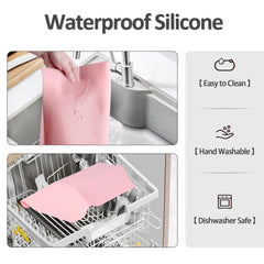TWAKAP waterproof makeup mat wipes clean easily after makeup and oil spills