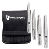 Tweezer Guru slant brow tweezer closeup for precise shaping