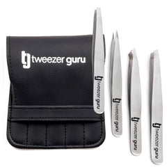 Tweezer Guru slant brow tweezer closeup for precise shaping