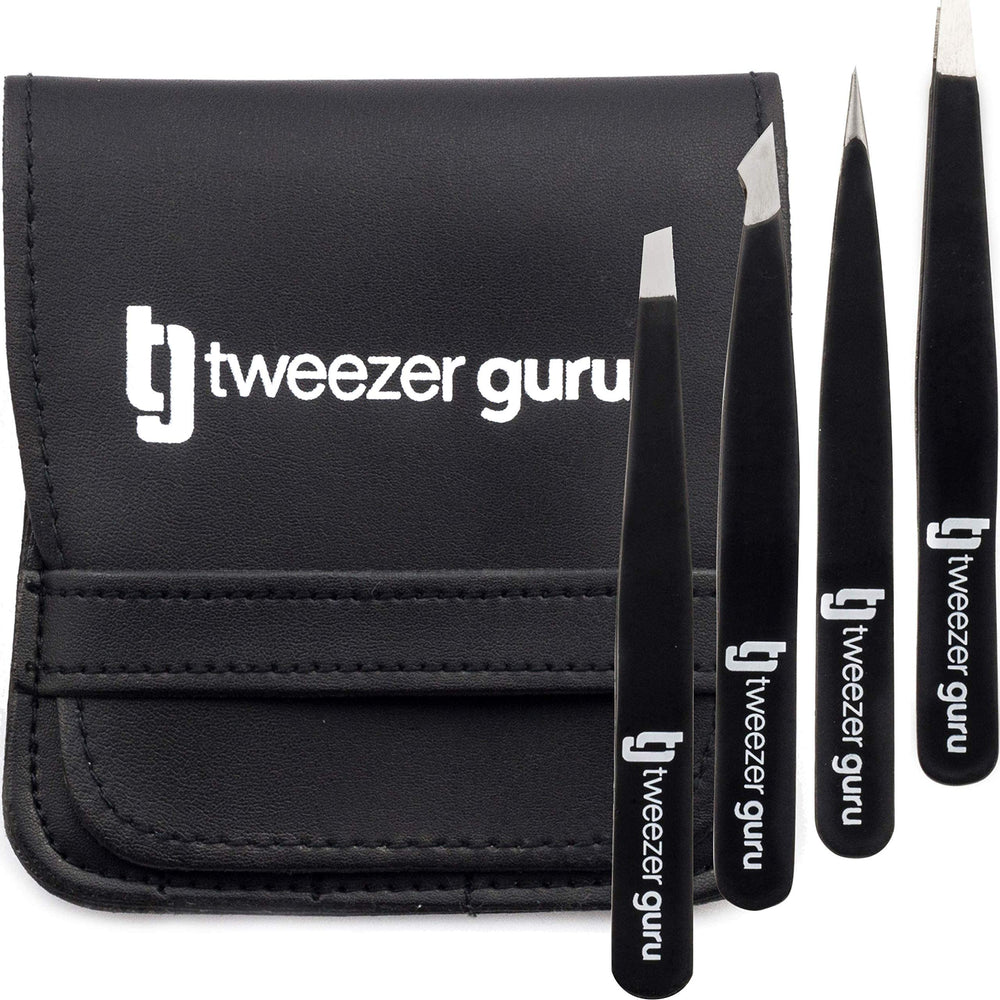 TWEEZER GURU pinzas-cejas-4-puntas para precisión y versatilidad.