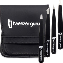 TWEEZER GURU pinzas-cejas-4-puntas para precisión y versatilidad.