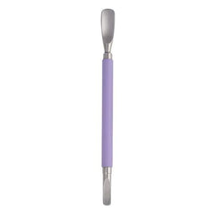 Tweezerman Dual Sided Pushy curved end provides precise cuticle back push for smooth edges.