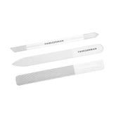 Tweezerman Glass Nailfile close-up for precise shaping and smooth edges.