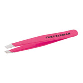 Tweezerman Mini Slant Tweezer precision tips closeup for precise brow shaping