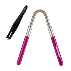 Tweezerman Smooth Finish facial hair remover with pink handles for at-home convenience.