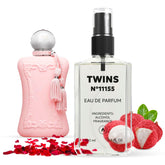 TWINS PARFUM Impression Delina bottle front view, ideal for daily floral elegance.