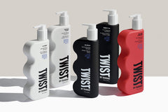 TWIST Gimme It All curl definition scene depicts sculpted, soft curls.