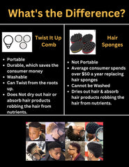 Twist It Up Comb Pocket-Size cover demonstrates portable twist tool for quick routines.