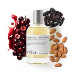 Twist Paradise No. 19 bottle front view for everyday unisex fragrance