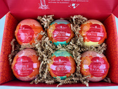 Two Sisters Made-in-USA bath bombs ensure skin-safe enjoyment.