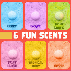 Two Sisters SLSA-based formula bath bombs designed for gentle, tub-safe kid use