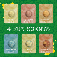 Two Sisters USA-made bath bombs use skin-safe ingredients and prevent tub staining.