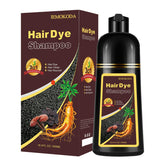 TYAYW Dark Brown Hair Dye Shampoo bottle for rich, lasting color