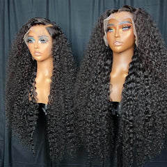 Tyiu 13x6 HD lace front natural parting for versatile styling.