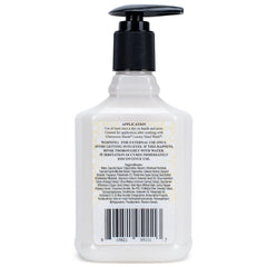 Tyler Candle Co Diva hand lotion label closeup highlighting fragrance