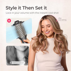 TYMO cool shot setting locks in style with a burst of cool air