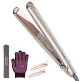 TYMO flat iron titanium plates for a smooth glide and shine