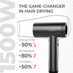 TYMO hair dryer comb nozzle helps lift and smooth hair.