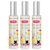TYMO heat protectant spray bottle shows lightweight protection for heat styling