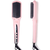 TYMO Ionic Hair Straightener Brush heat-up-25s quick styling for busy mornings