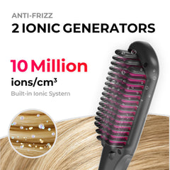 TYMO purple teeth deliver flexible heat for various hair types.