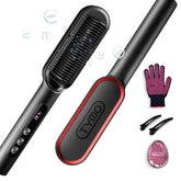 TYMO Ring Plus keratin ceramic coating glides hair for smooth root-to-tip straightening.