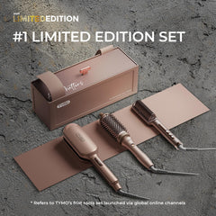 TYMO Ring Plus straightener brush delivers frizz control for glossy straight styles