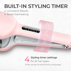 TYMO ROVY 1.25-inch barrel creates lush, long-lasting waves.