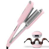 TYMO ROVY beach-waves-wand demonstrates quick, effortless beachy curls.