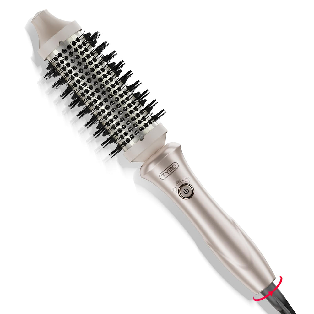 TYMO Stylux thermal brush front view for quick, salon-style blowouts at home