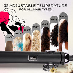 TYMO SWAY heats in 10 seconds for quick straightening or curling sessions.