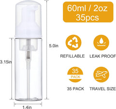 Tzirci clear PET material dispenser demonstrates durable, see-through contents.