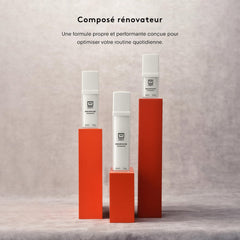 Dabbing U Beauty Resurfacing Compound onto cheeks for refreshed, even-looking skin